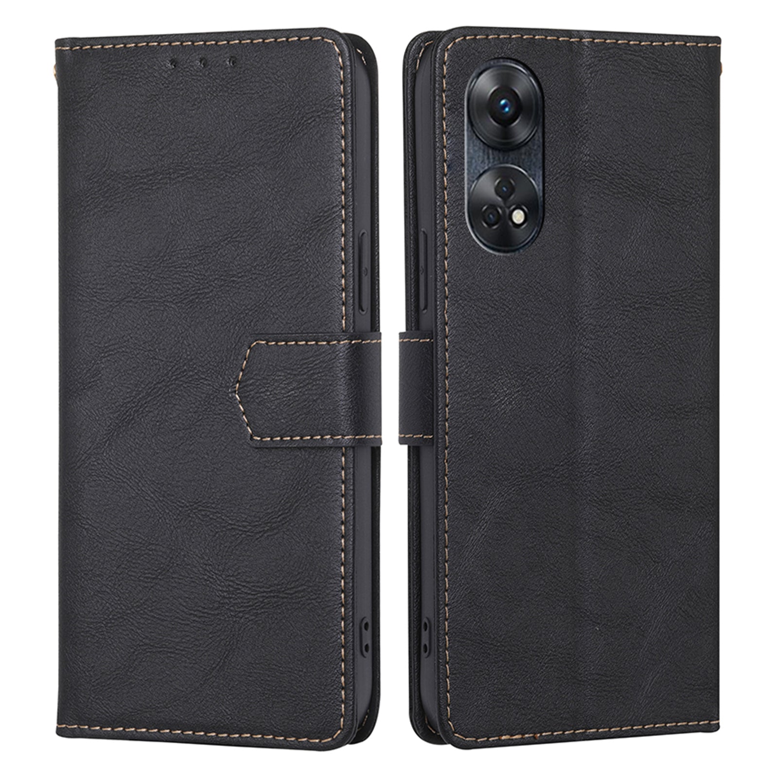 For Oppo Reno8 T 4G PU Leather Phone Stand Case RFID Blocking Phone Wallet Cover For Oppo Reno8 T 4G PU Leather Phone Stand Case RFID Blocking Phone Wallet Cover